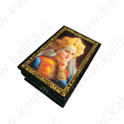 Cofanetto portagioie laccato - Scatola "Bojaryšnja"  6/9/3,5 cm