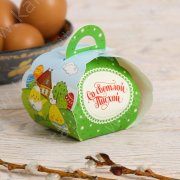 Коробочка подарочная для яйца «Светлой Пасхи!», 13,4 х 26,2 см