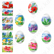 Termoetichette decorative per uova di Pasqua (7 pz)