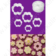 Stampi per biscotti a forma di fiore (5 pz.) plastica di alta qualità
