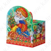Подарочная коробка "Дед Мороз", сборная, 14,5х9,5х11,5 см. (1560897)