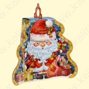Confeyione da regalo pieghevole "Babbo Natale" (25x22x8 cm)