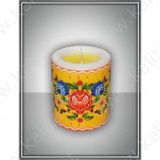 Свеча интерьерная "Городец" арома медитация №5  (7,7 см.)