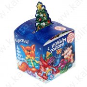 Confezione per dolci natalizi "Indovinelli natalizi" 6x6x6cm
