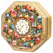 Восьмиугольник - Новогодние часы (6710) жесть, чай 150 гр.