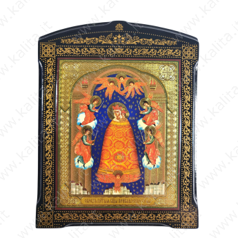 Icona della Madonna "Accrescimento della Mente" in Legno da Parete, 13x17 cm Icona della Madonna "Accrescimento della Mente" in Legno da Parete, 13x17 cm
