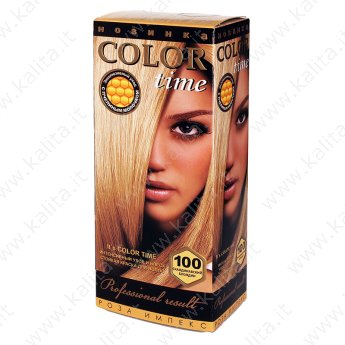 Tinta per capelli N° 100 super-biondo "Color Time" con Pappa Reale e Vitamina C Tinta per capelli N° 100 super-biondo "Color Time" con Pappa Reale e Vitamina C