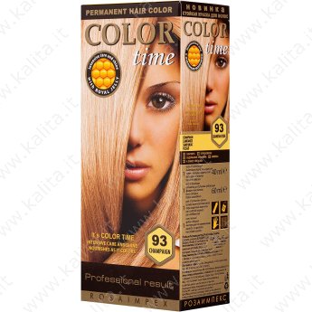 Tinta per capelli N° 93 Shampagne "Color Time" con Pappa Reale e Vitamina C Tinta per capelli N° 93 Shampagne "Color Time" con Pappa Reale e Vitamina C
