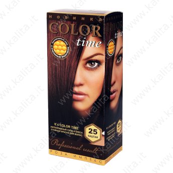Tinta per capelli nr.25 Castagno "Color Time" Pappa Reale e Vitamina C