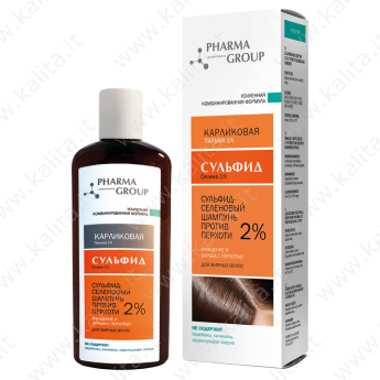 Shampoo al selenio per capelli grassi con il 2% di solfuro di selenio, 150 ml