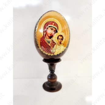Uovo su appoggio "Religione" 16 cm. con custodia.