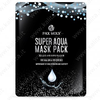 Тканевая маска с морской водой Super Aqua Mask Pack Pax Moly