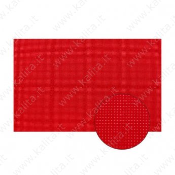 Tele per ricamo nr.11, 50 * 50 cm , colore rosso