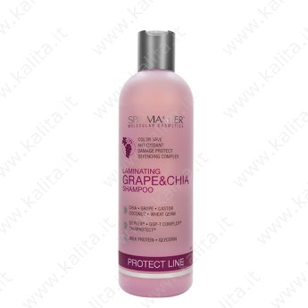 Shampoo laminante per la protezione dei capelli con uva e chia "Spa Master - Protect Line" 330ml Shampoo laminante per la protezione dei capelli con uva e chia "Spa Master - Protect Line" 330ml